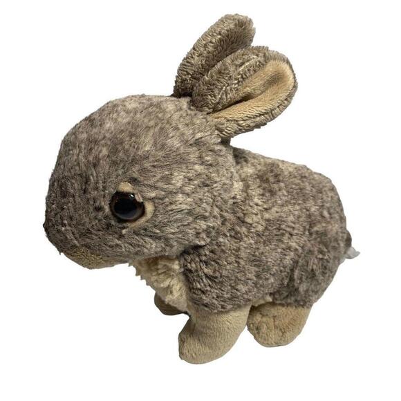 Wild Republic Brown Bunny Rabbit Plush Stuffed Animal Cottontail Toy Realistic‌‌ - Picture 2 of 9